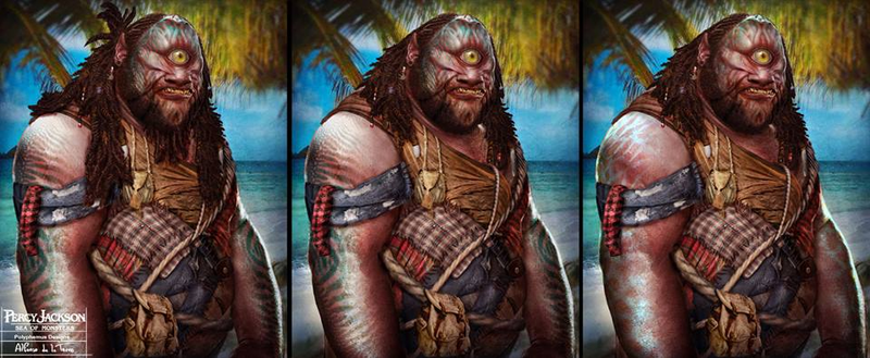 Illustration for article titled Concept art shows Percy Jackson's cyclops could have been way nastier